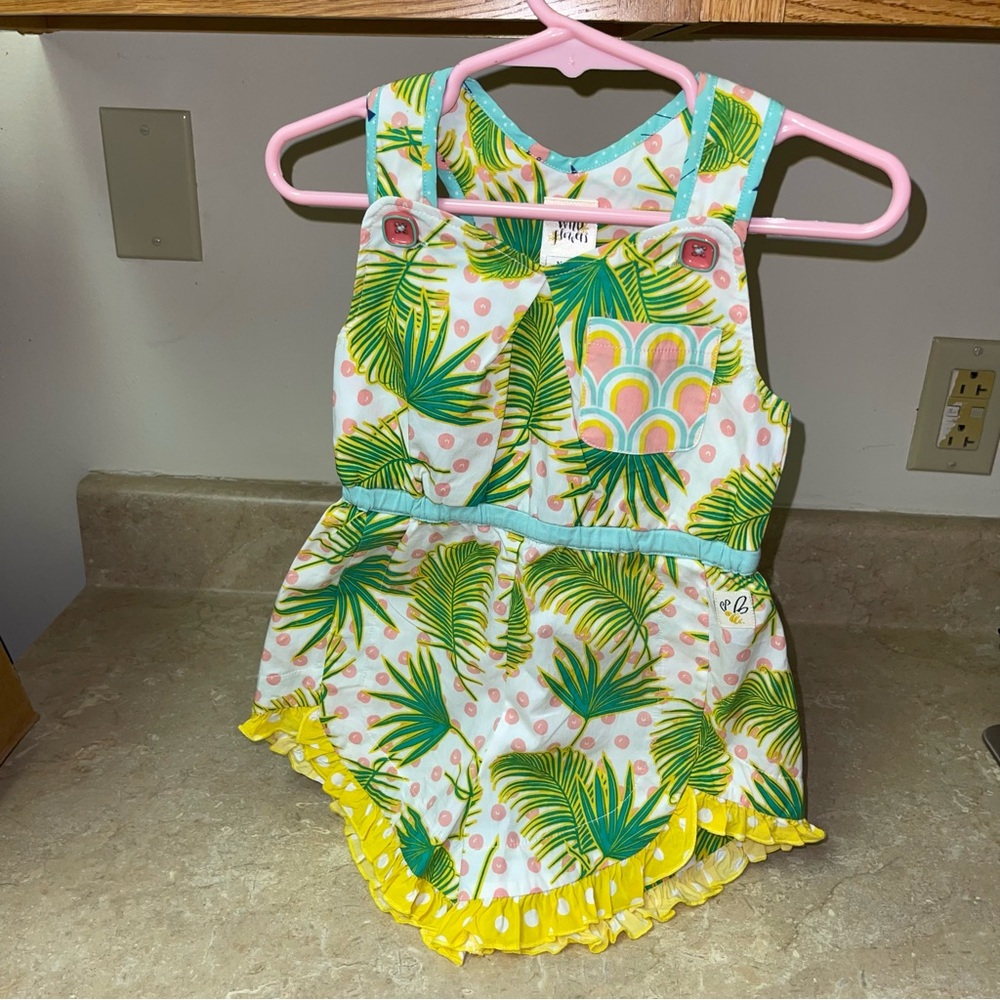 Wildflowers Girls Sleeveless Romper Beach Size 2 NWOT